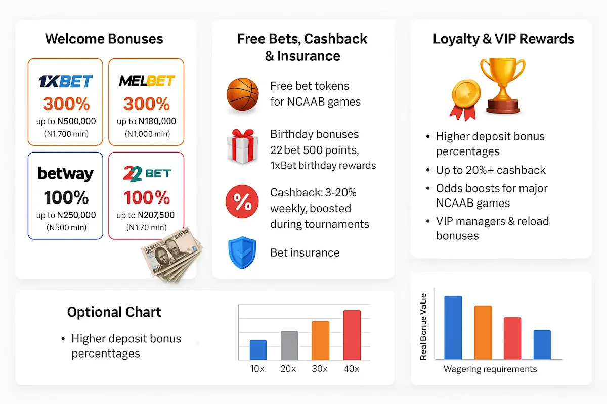 NCAAB All Bonuses Infographic